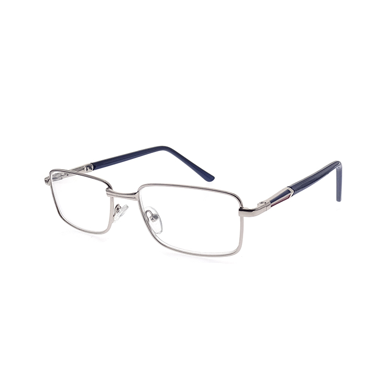 Wholesale metal frame flexible anti blue reading glasses LR-M1553