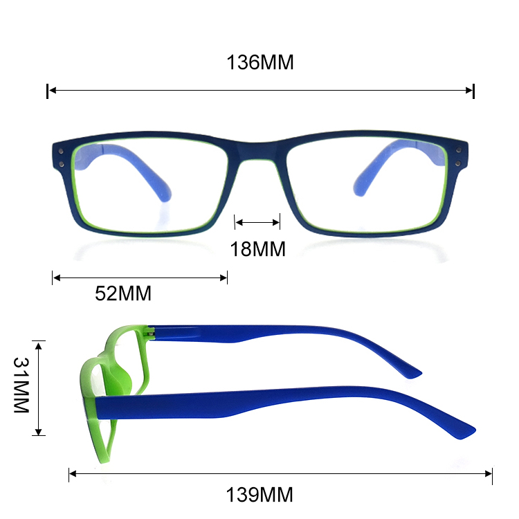 Blue frame optical eyewear anti blue light computer glasses Reading Glasses LR-P4880