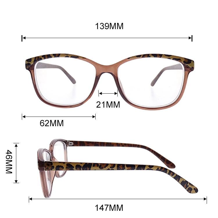Multicolor Big Frame Plastic Reading Glasses LR-P6167