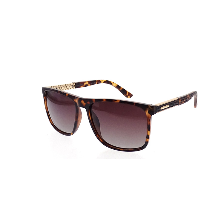 Fashion Wine Red Lens Leopard Frame Ladies Shades PC Sunglasses LS-P7090