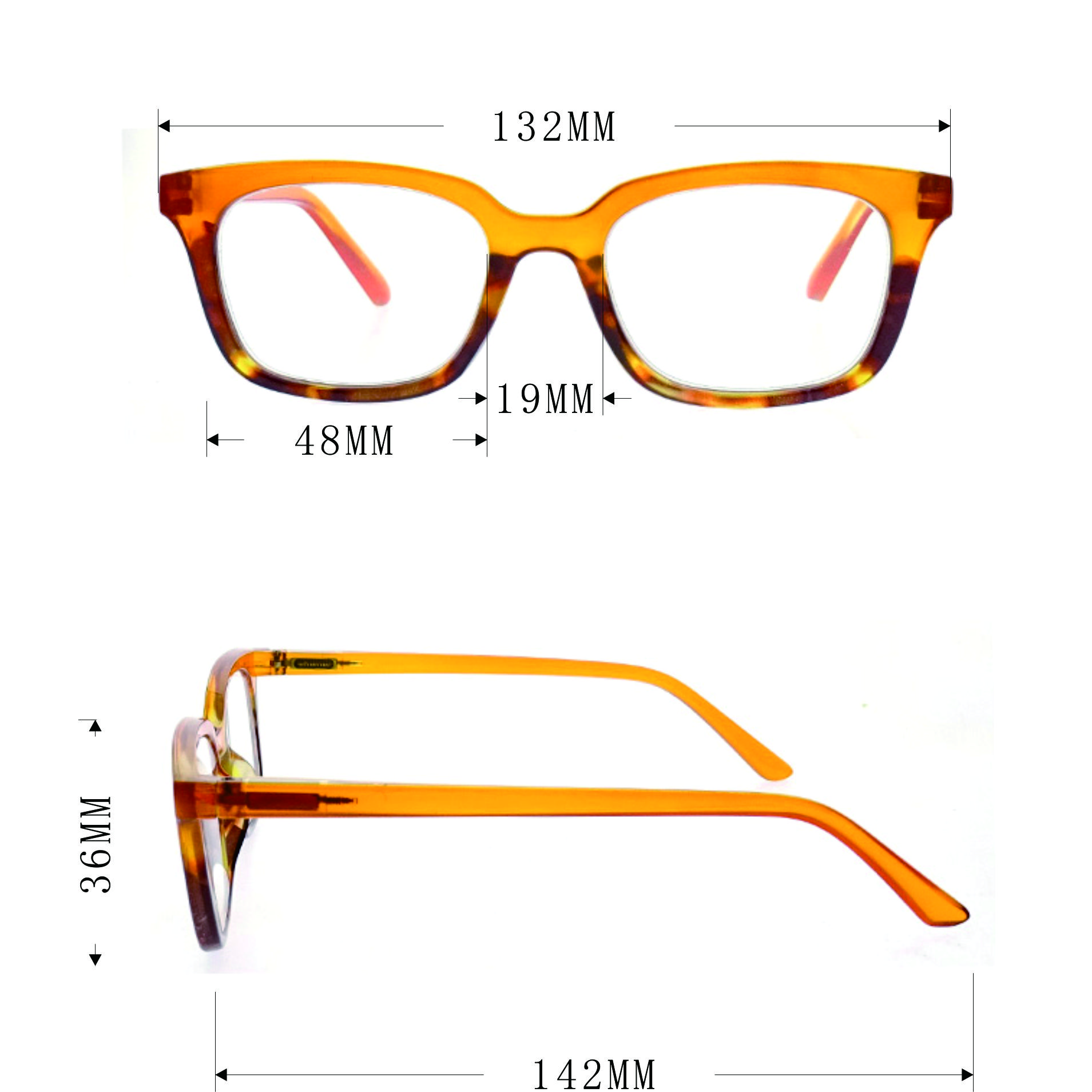 Top Grade Quality Frames Reading Glasses Anti-blue Lenses Custom Logo Eyeglasses LR-P6554