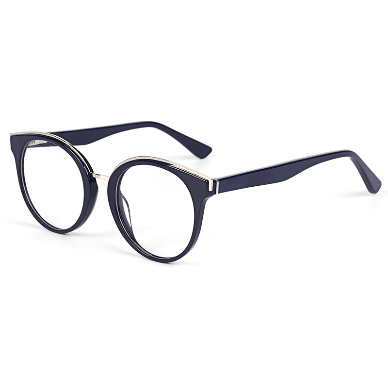  New Fashion Round Flexible Elegant Acetate Optical Eyeglasses Frame Eyewear EM2932